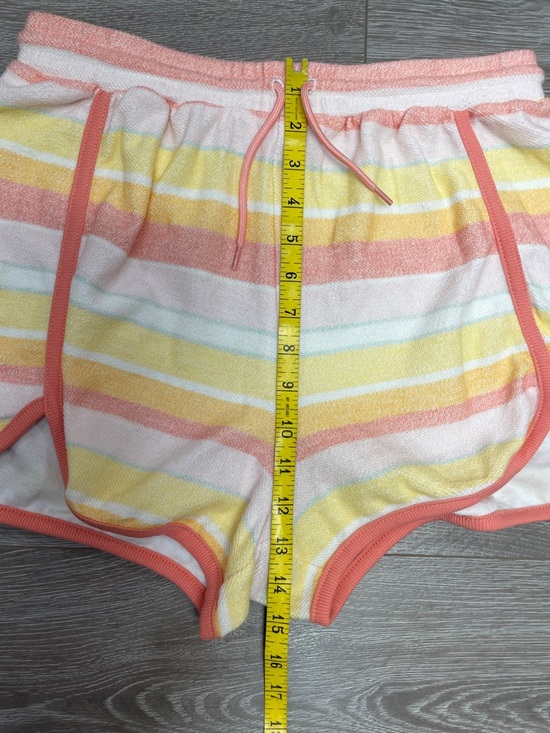 Haute Hippe French Terry Striped Long Sleeve Cropped Top Shorts Lounge Set M - Picture 13 of 15